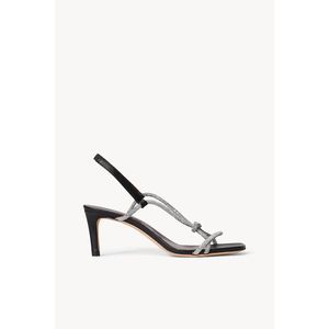 STAUD Women's Nicolette Rhinestone Slingback High Heel Sandals